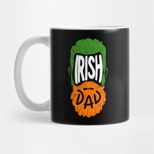 Irish Dad - Bearded Ireland Father Birthday Gift Mug